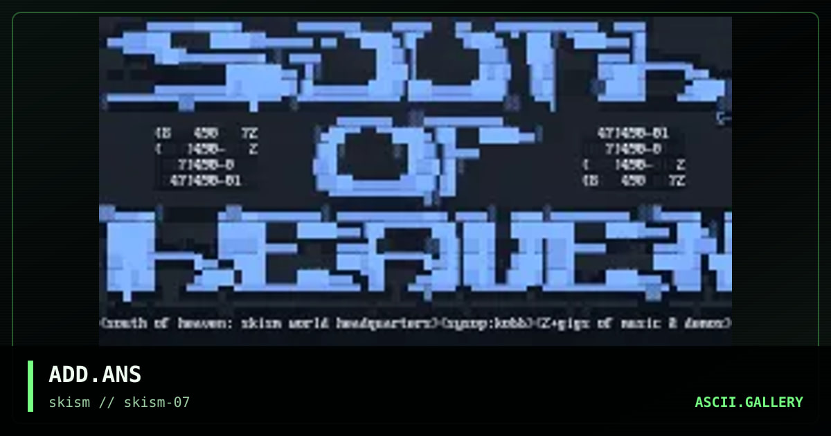 ADD.ANS, by untagged, 1997