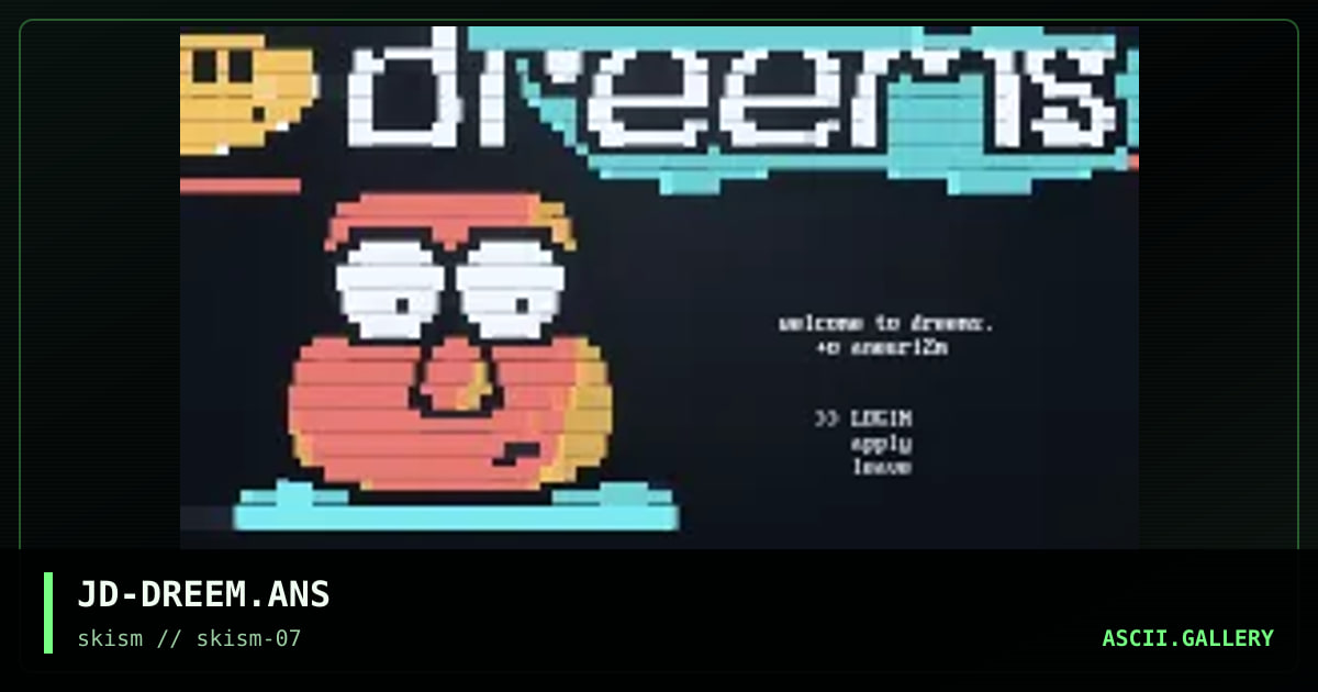 dreems matrix menu?!, by john doe, 1997