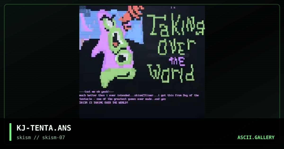 Purple Tentacle !@, by krackerjack, 1997