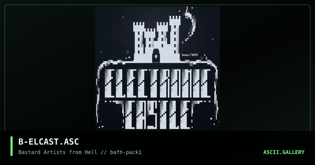 B-ELCAST.ASC, by bumax, 2001