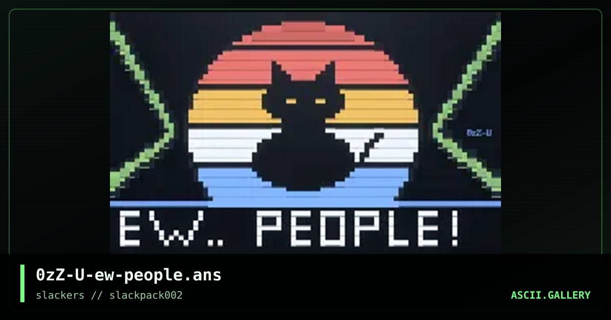 Ew-People, by 0zz-u, 2025