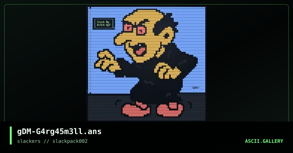 G4rg45m3ll, by gngrdr3dm4n, 2025