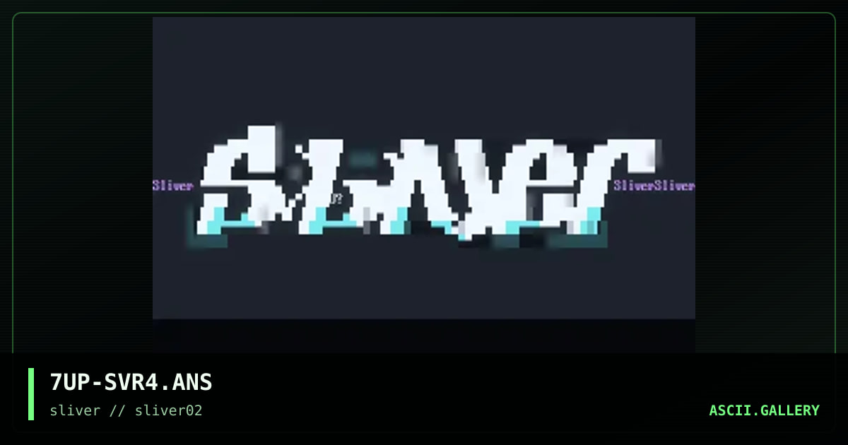 sliver promotional, by sevenup, 1997
