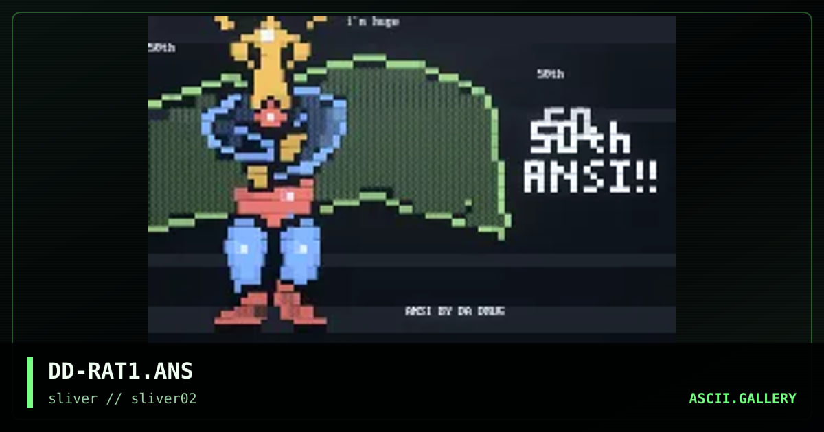 ratKING, 50th ansi! phear the rat., by da drug, 1997