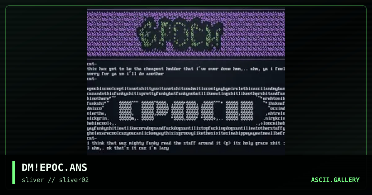 uhm,. i think its a logo for epoch?, by demolisher, 1997