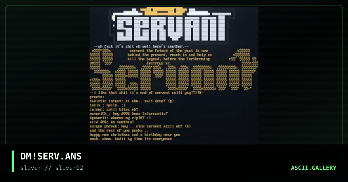 servant collie, by demolisher, 1997