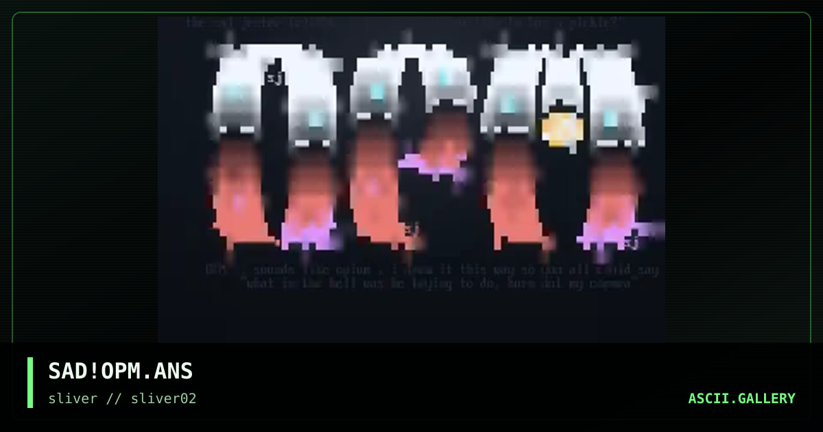 SAD!OPM.ANS, by the sad jester, 1997