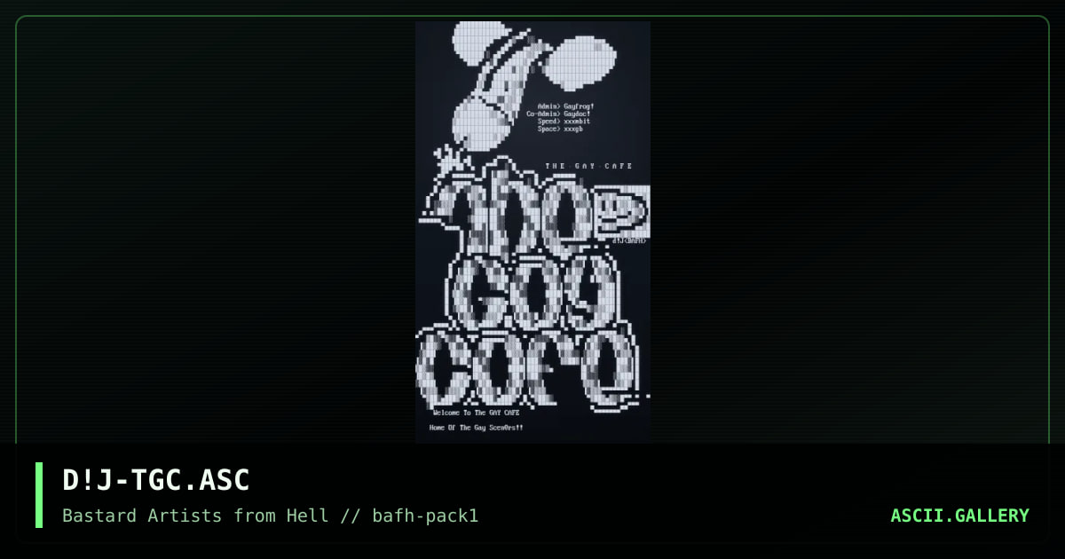 D!J-TGC.ASC, by docjones, 2001