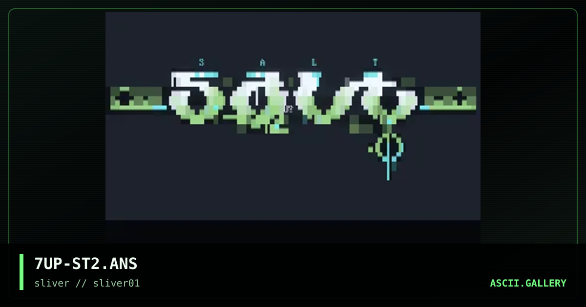 salt logo, by unique phreak, 1997