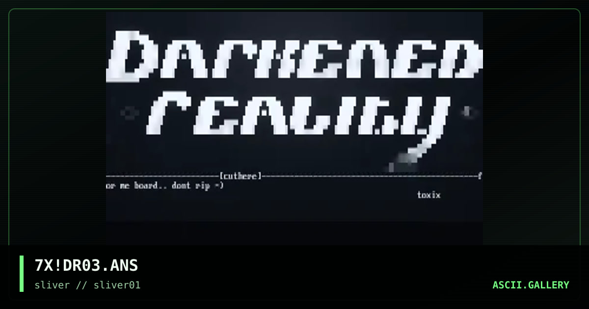darkened reality, by toxix, 1997