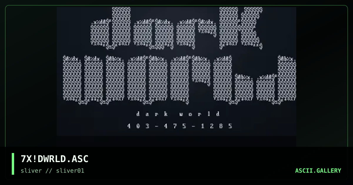 dark world, by toxix, 1997