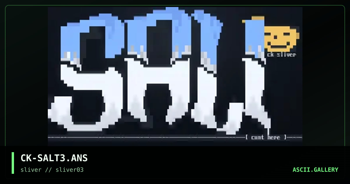 CK-SALT3.ANS, by cronic killah, 1997