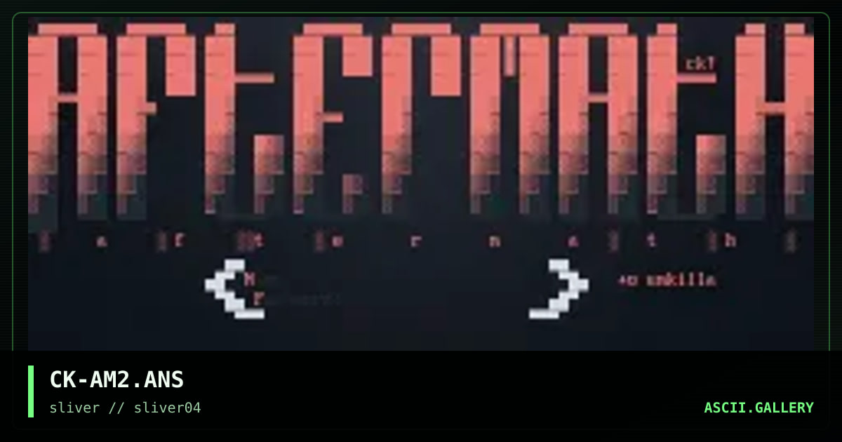 CK-AM2.ANS, by cronic killah, 1997