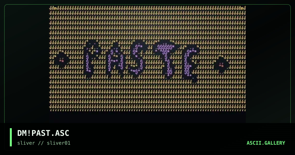 ascii fer insanity, by demolisher, 1997