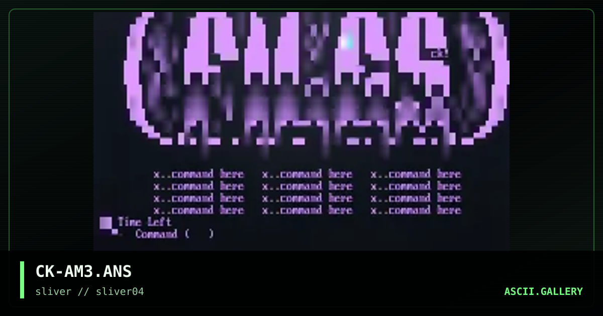 CK-AM3.ANS, by cronic killah, 1997