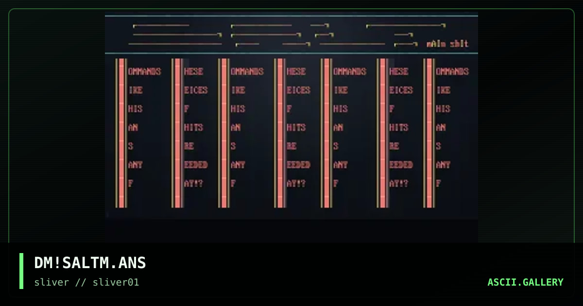 salt menu, by demolisher, 1997