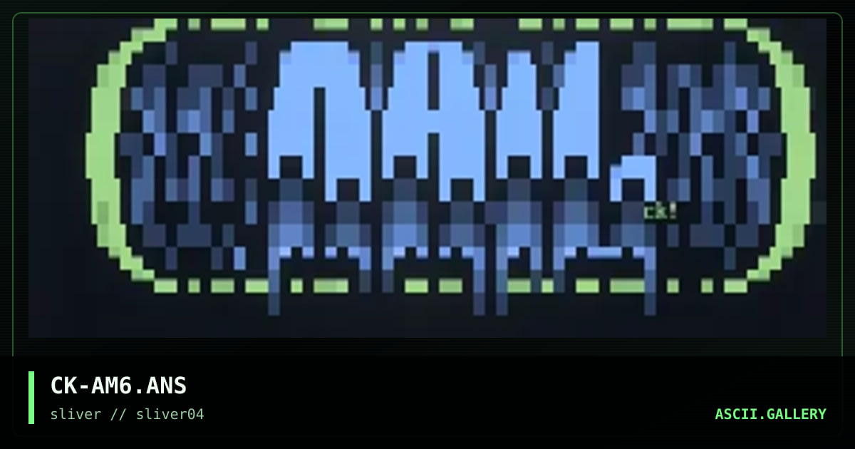 CK-AM6.ANS, by cronic killah, 1997