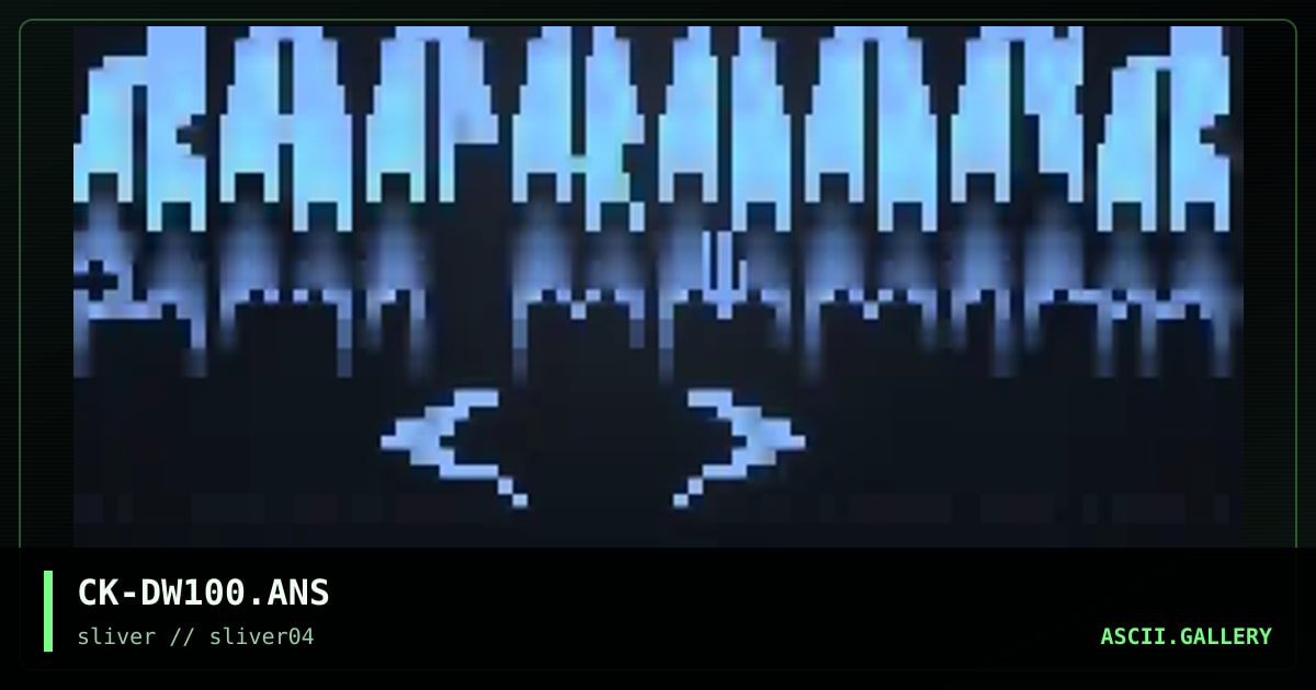 CK-DW100.ANS, by cronic killah, 1997