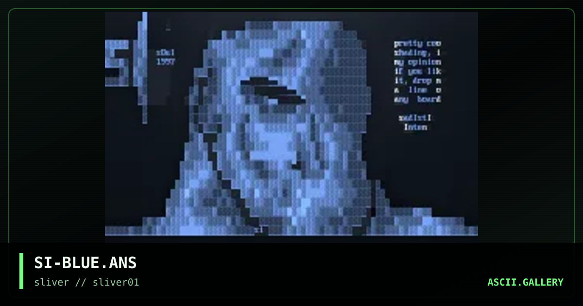 blue, by sadistic intent, 1997