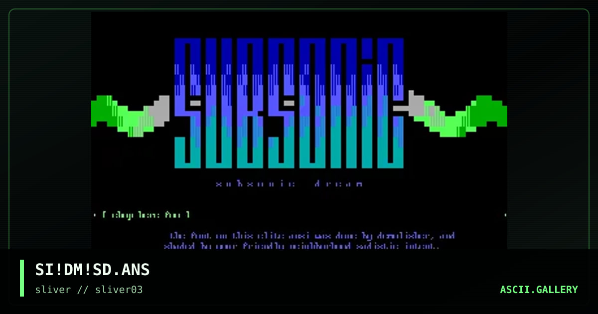 SI!DM!SD.ANS, by sadistic intent, 1997