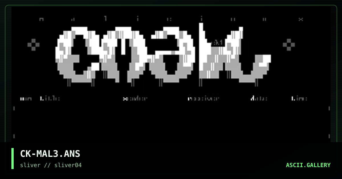 CK-MAL3.ANS, by cronic killah, 1997
