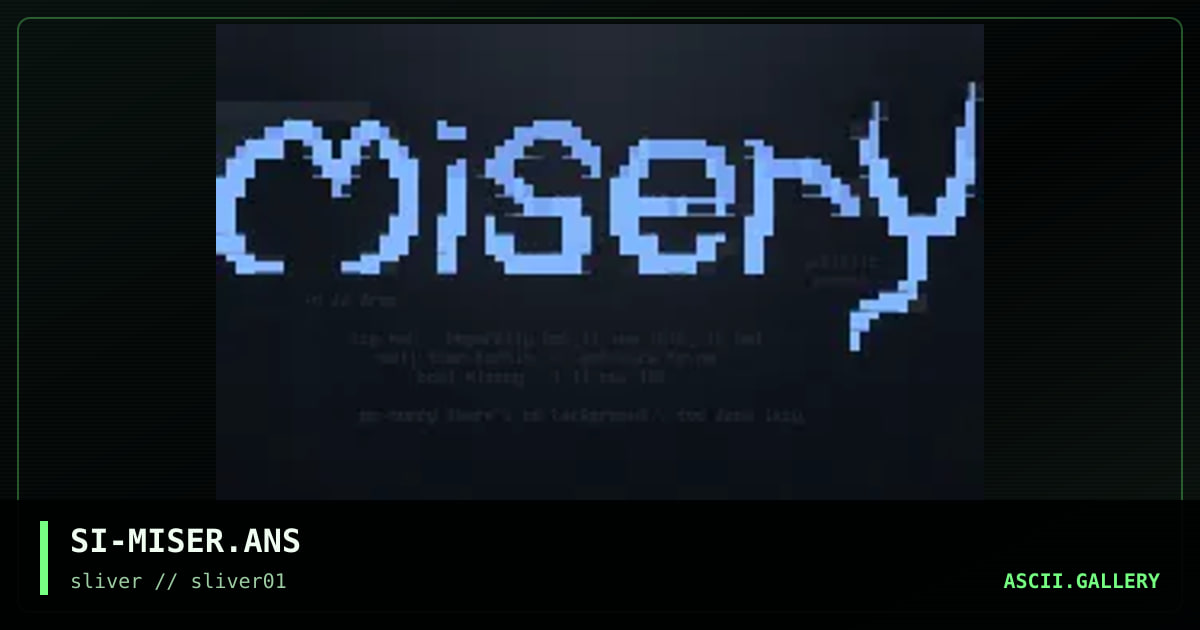 misery, by sadistic intent, 1997