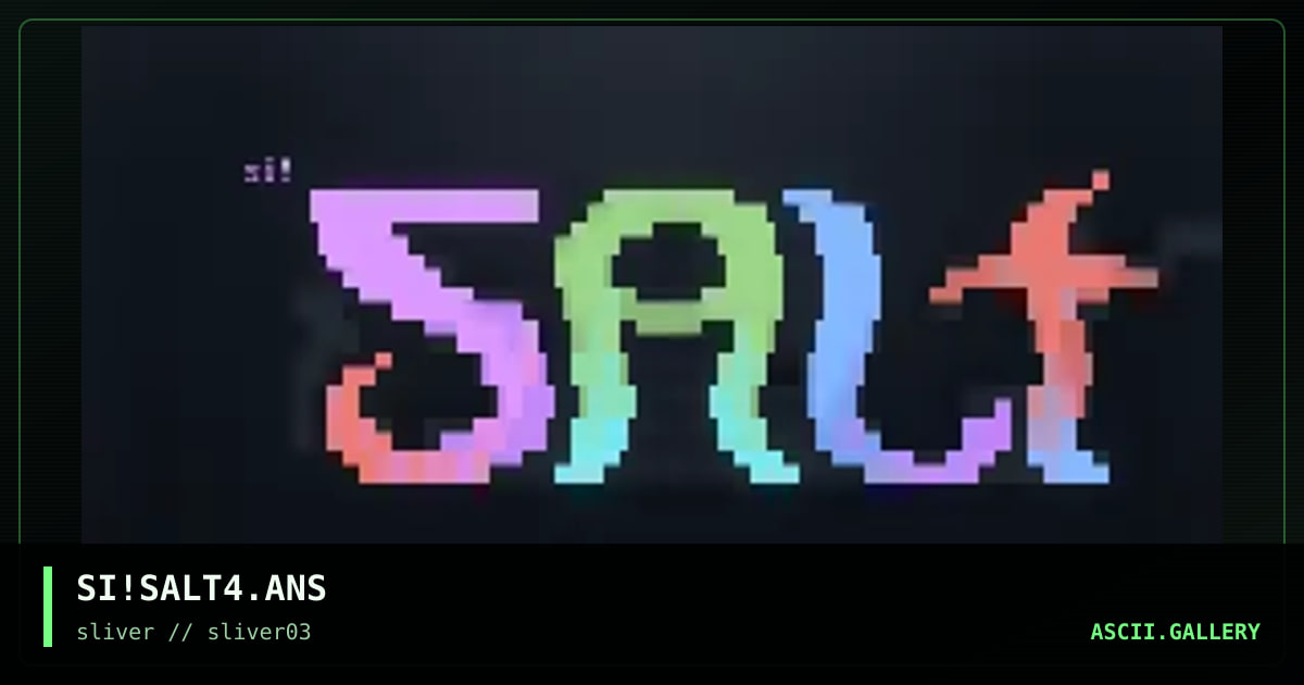 SI!SALT4.ANS, by sadistic intent, 1997