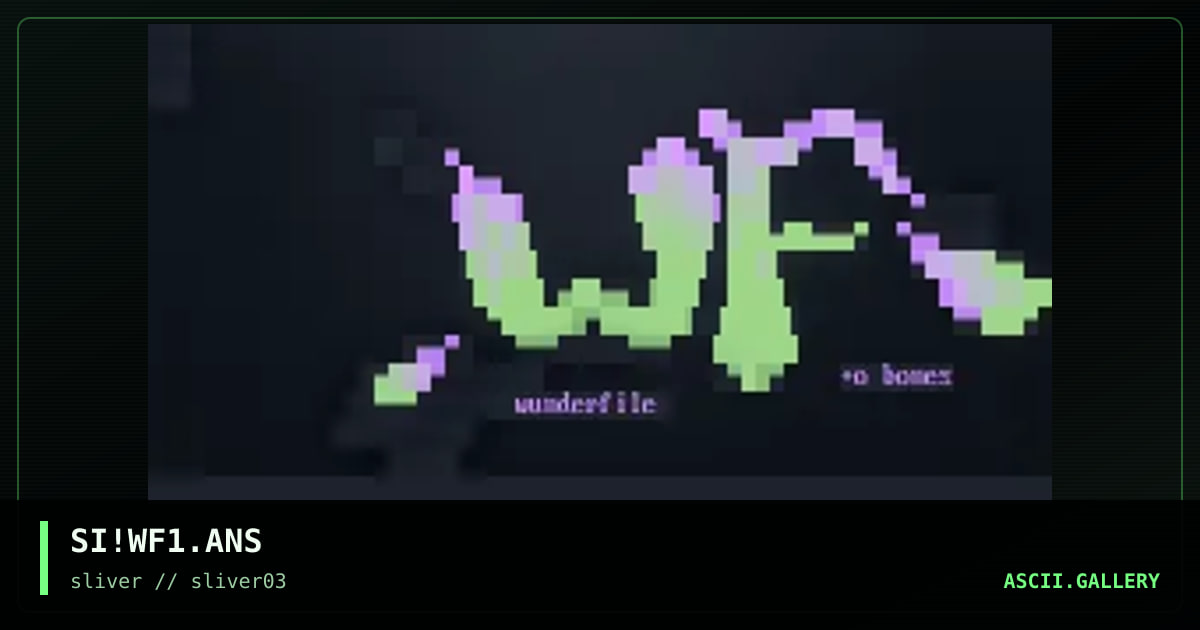 SI!WF1.ANS, by sadistic intent, 1997