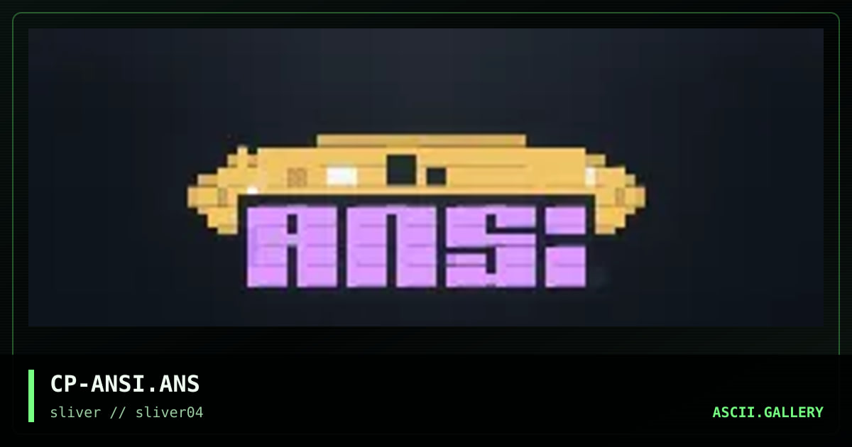 ansi detected!, by liquid delirium, 1997