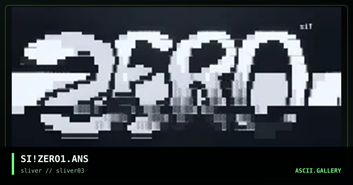 SI!ZERO1.ANS, by sadistic intent, 1997