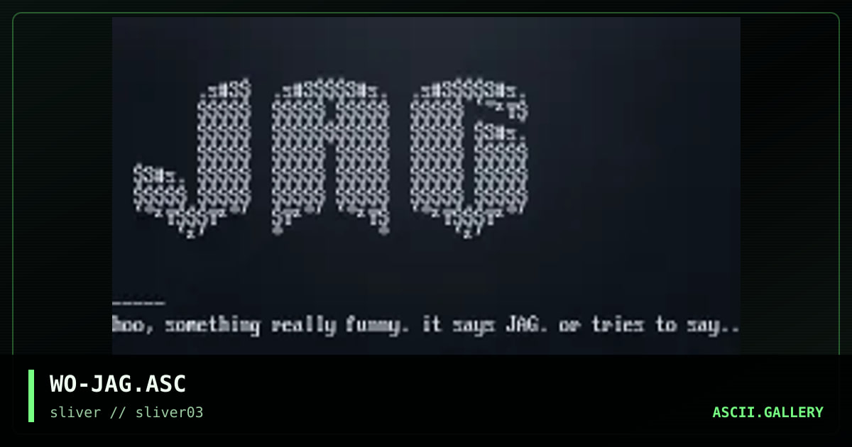 jag, by wood, 1997