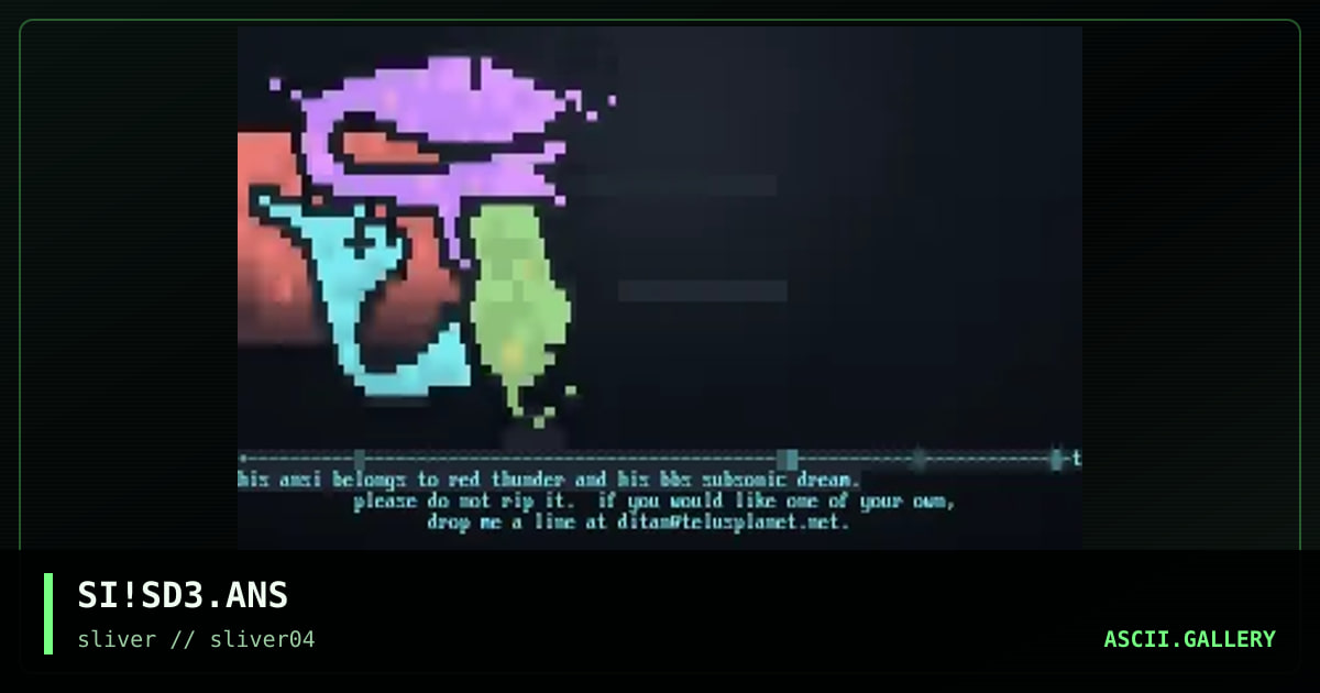 SI!SD3.ANS, by sadistic intent, 1997
