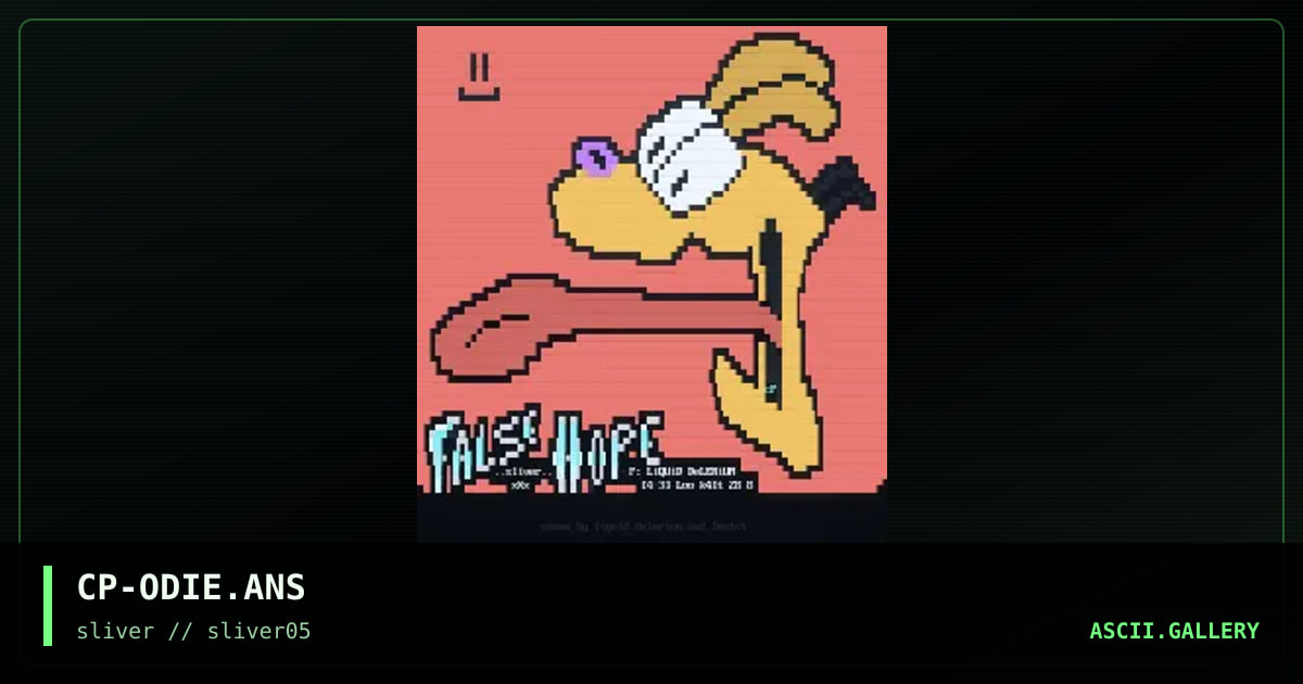 odie!, by liquid delirium, 1997