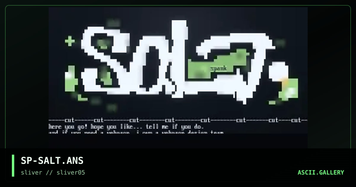 salt, by spank, 1997