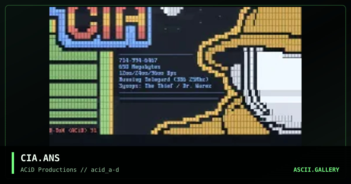 CIA.ANS, by dtox, 1990