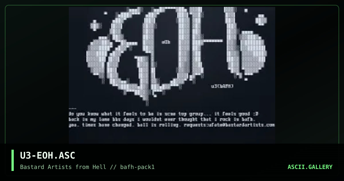 U3-EOH.ASC, by unseen fate, 2001