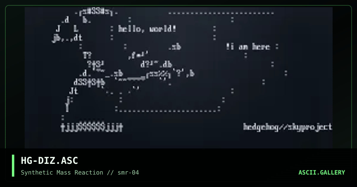 HG-DIZ.ASC, by hedgehog, 2001
