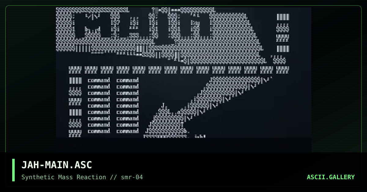 main menu, by jah, 2001