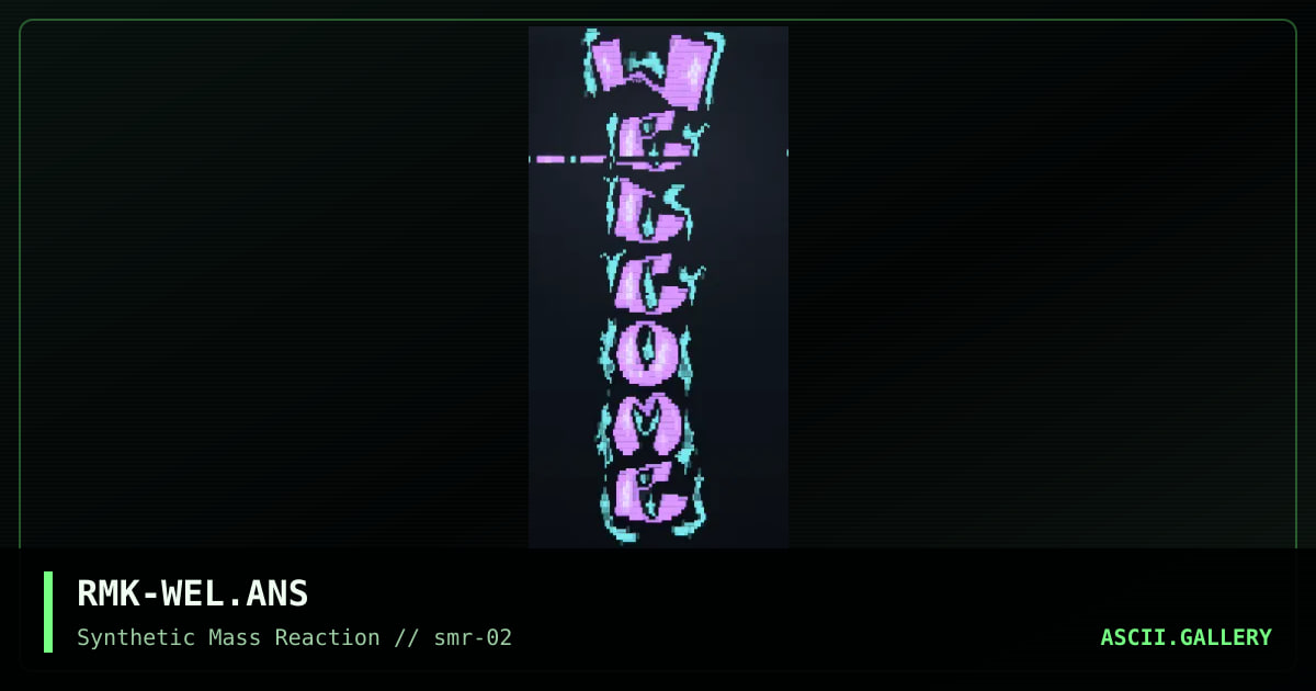 "Welcome" %), by rumik, 2000