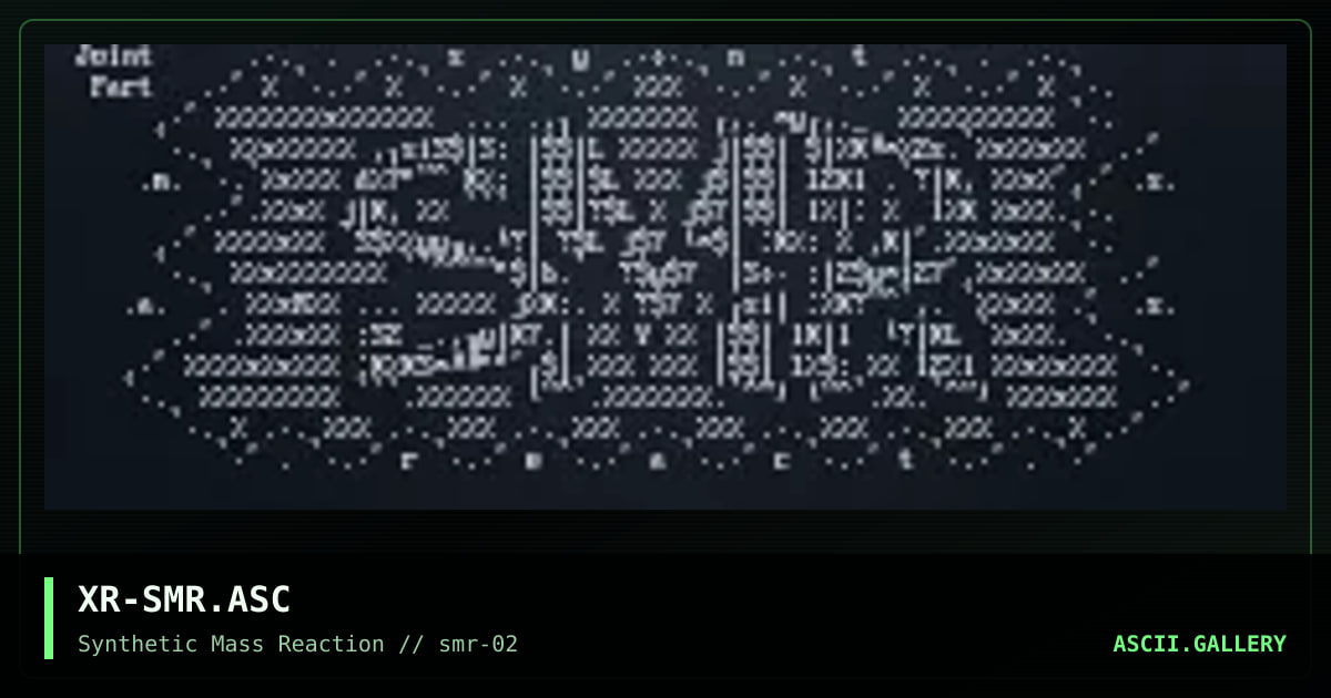 Synthetic Mass Reaction Logo, by xrip, 2000