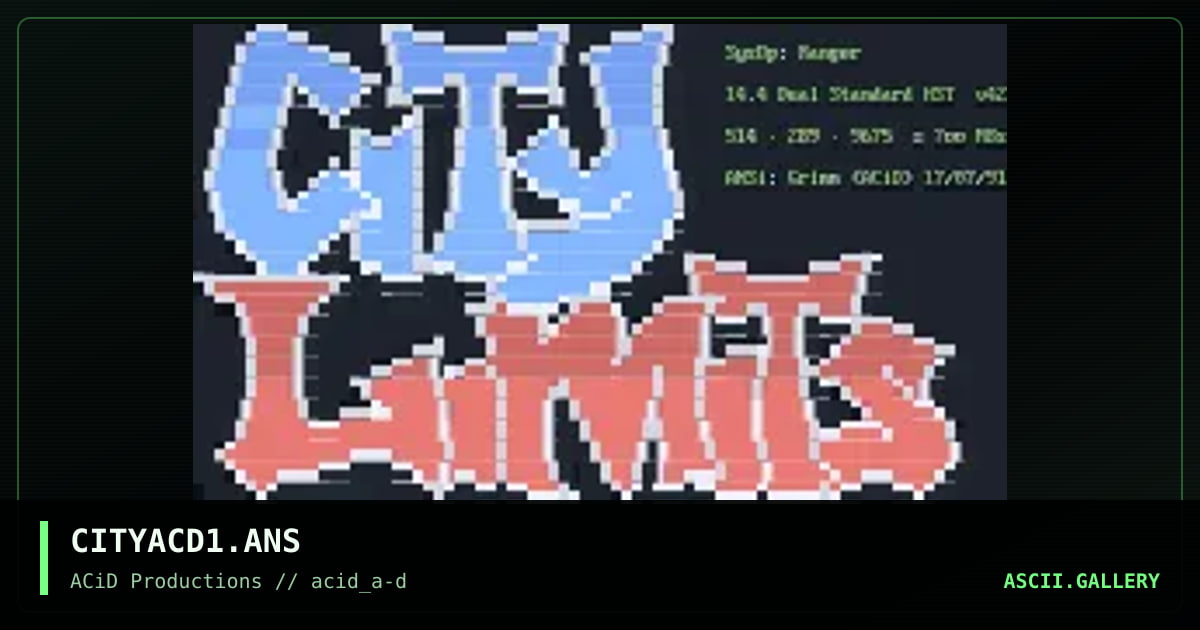 CITYACD1.ANS, by grimm, 1990