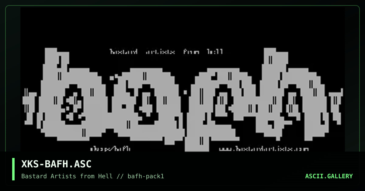 XKS-BAFH.ASC, by xkeys, 2001