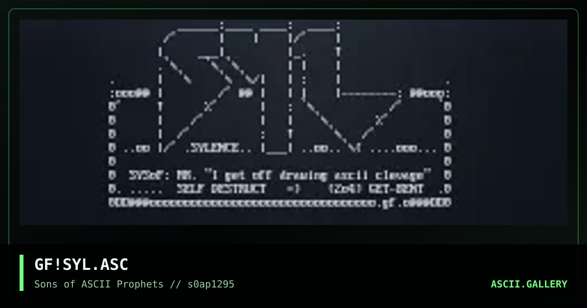 Sylence, by grifter, 1995