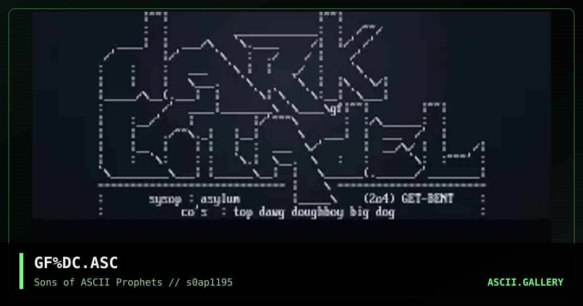 Dark Citadel, by grifter, 1995