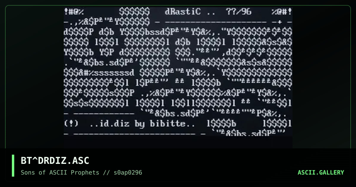 Drastic, by bibitte, 1996