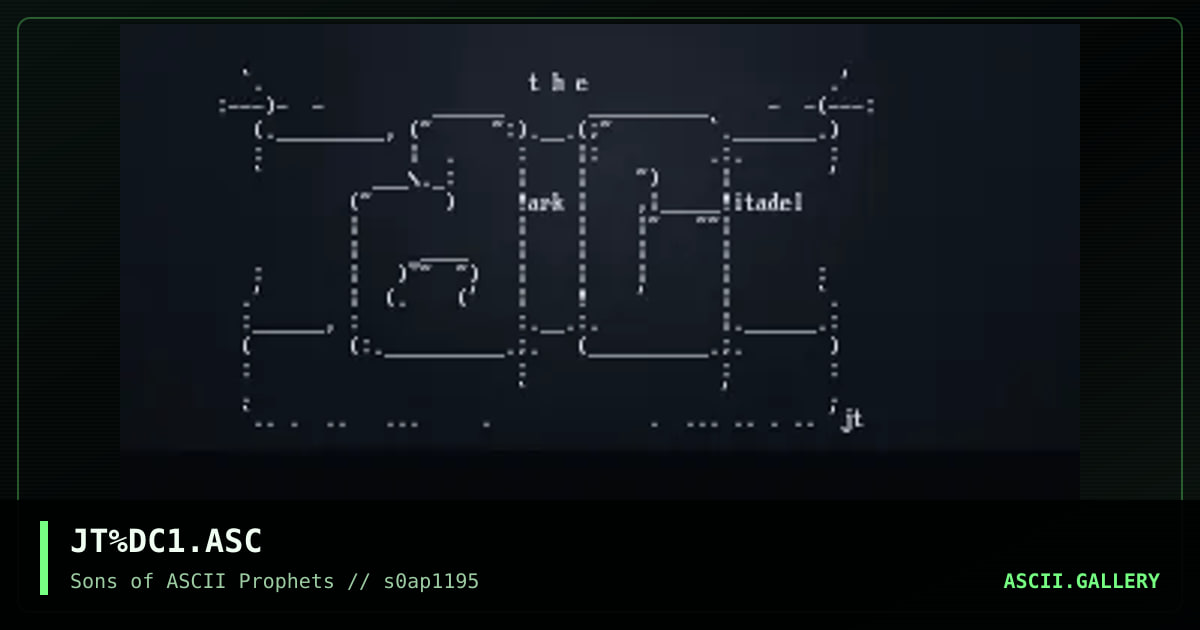 dark citadel! (i), by jester, 1995