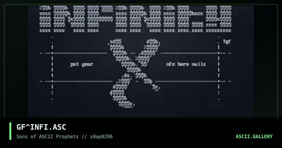 infinite^x!, by grifter, 1996