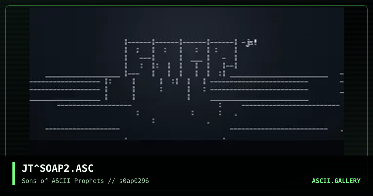 s0ap! #2, by jester, 1996
