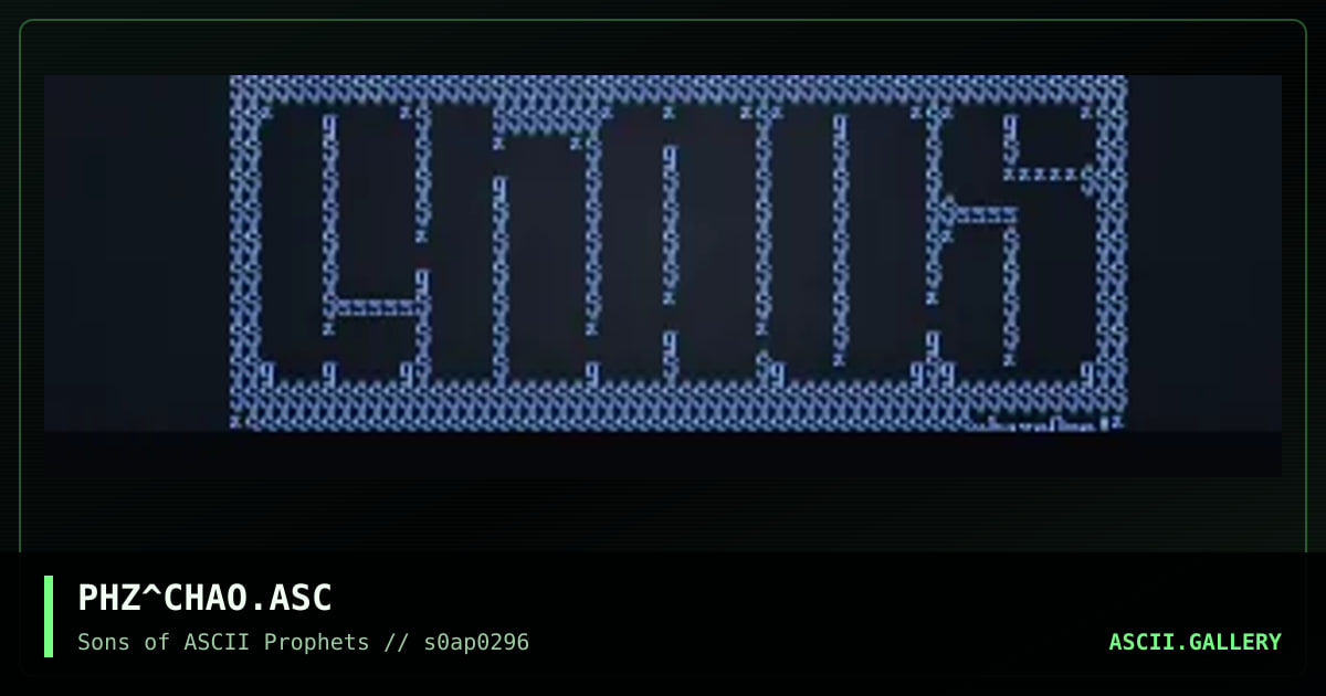 chaos, by phazeone, 1996