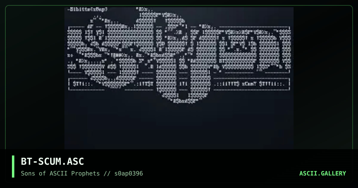 scum .. mmmm, by bibitte, 1996